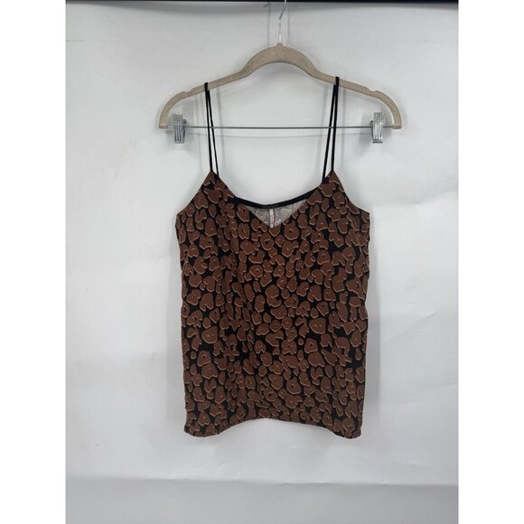 Scotch And Soda Raffia Town Top Camisole Women Medium Black Brown Bohemian - Picture 1 of 7